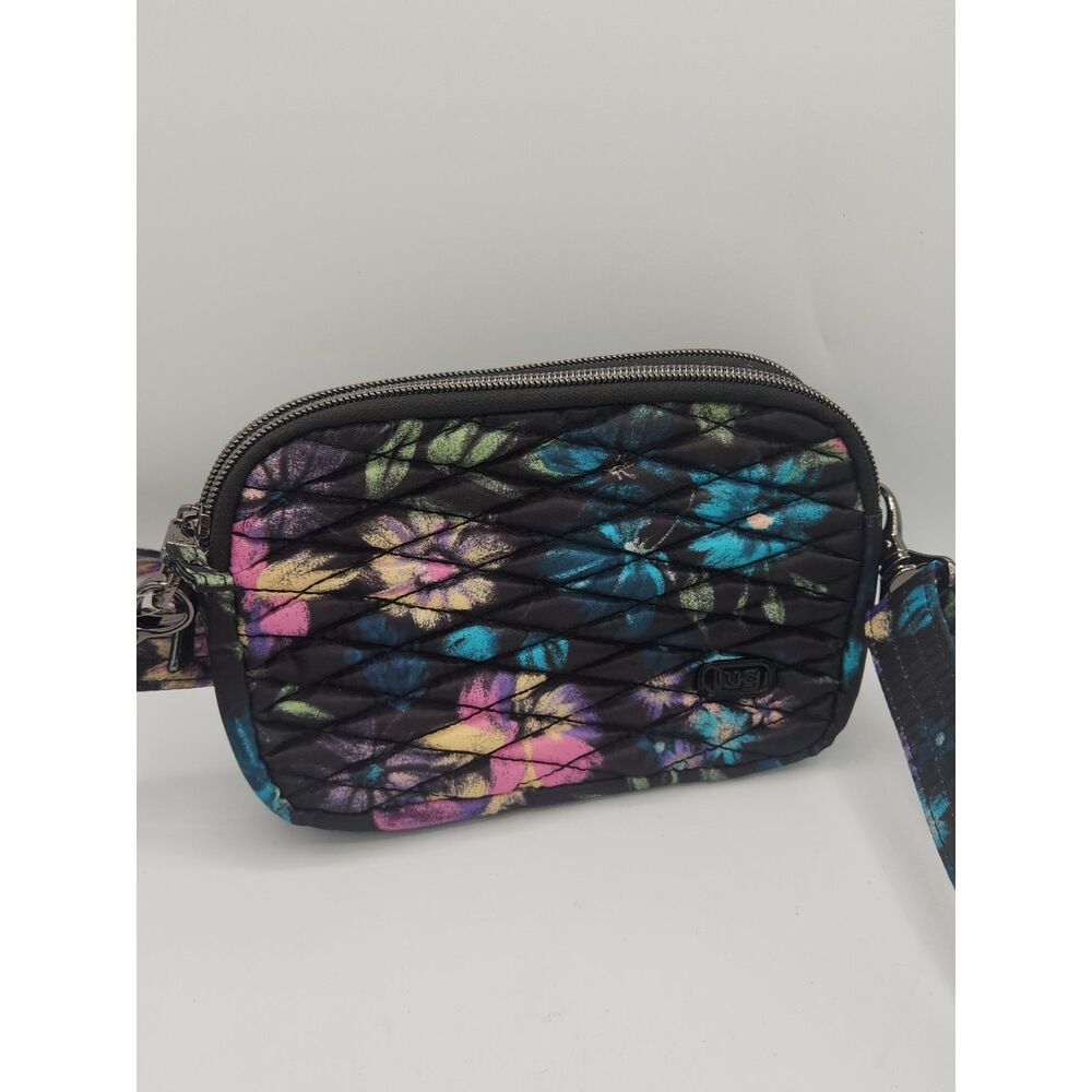 Lug Coupe Convertible Crossbody Belt Waist Shoulder Bag Bloom Black Floral NWOT